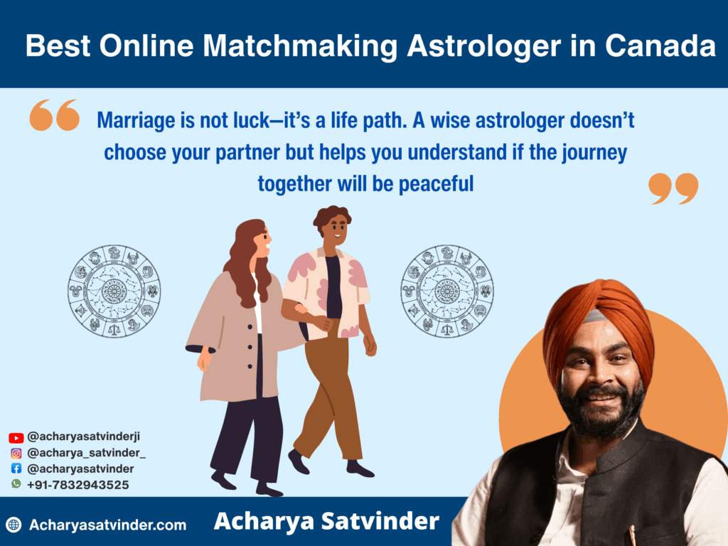 Best Online Matchmaking Astrologer in Canada: meet Acharya Satvinder Ji