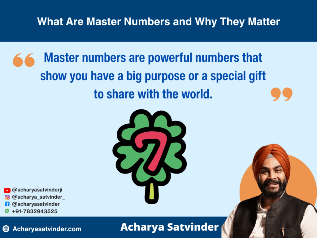 What Are Master Numbers and Why They Matter