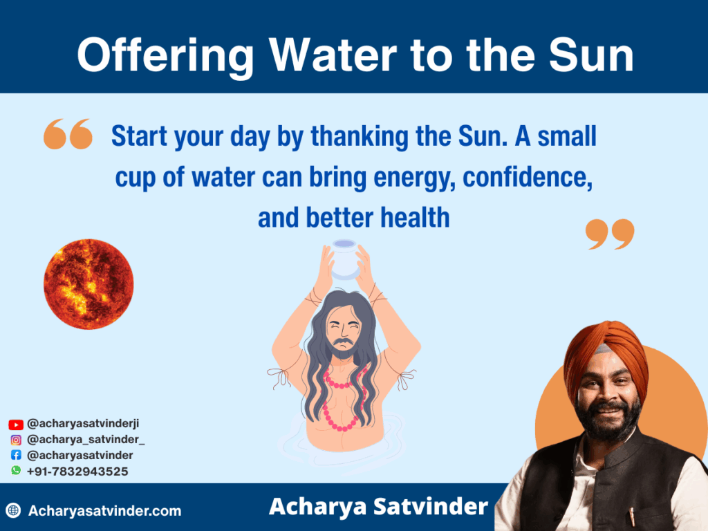 Offering Water to the Sun