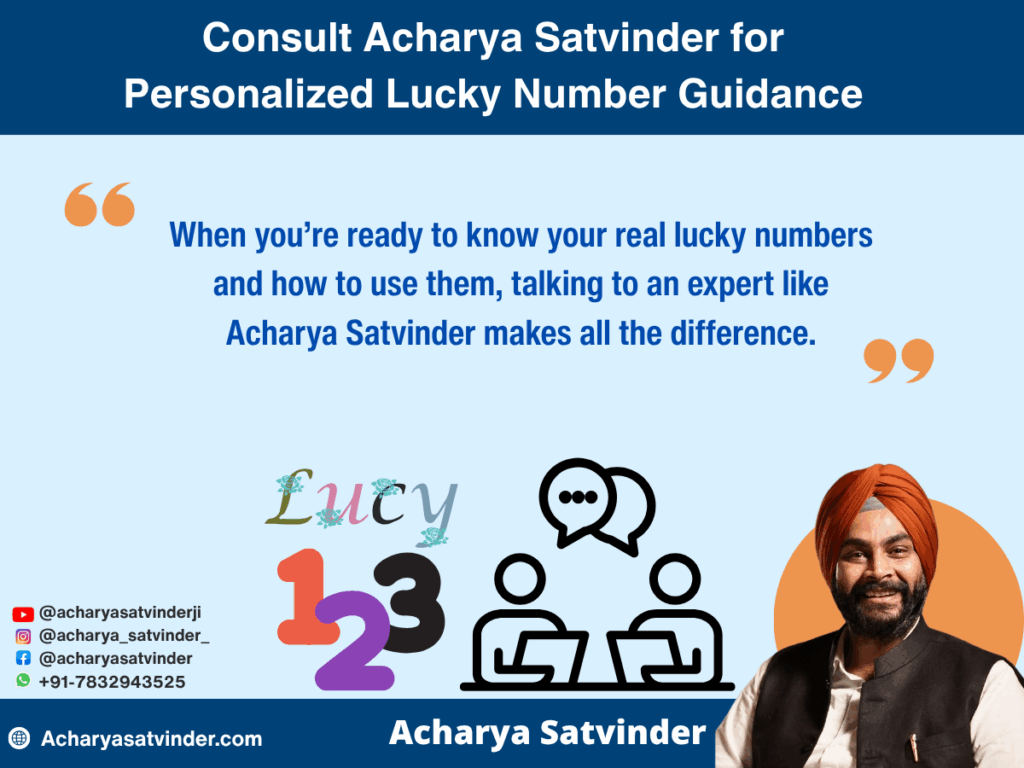 Consult Acharya Satvinder for Personalized Lucky Number Guidance