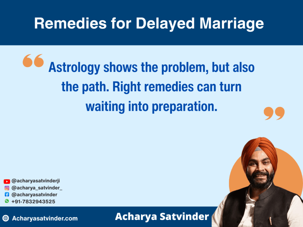 Remedies for Delayed Marriage
