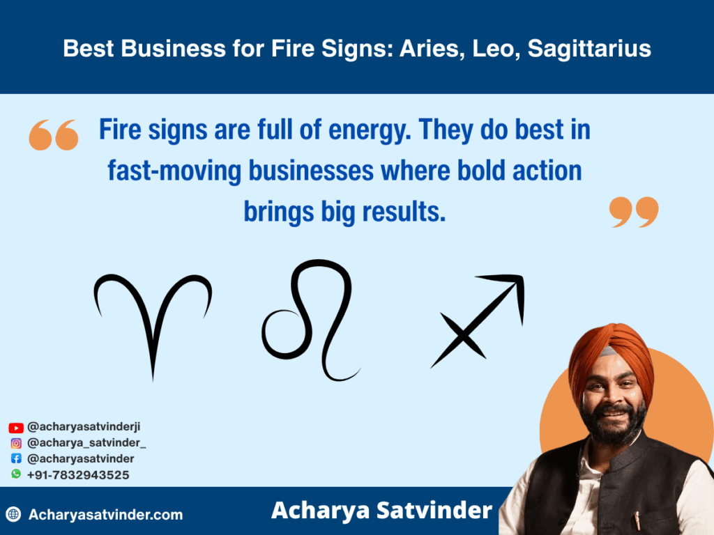 Best Business for Fire Signs: Aries, Leo, Sagittarius