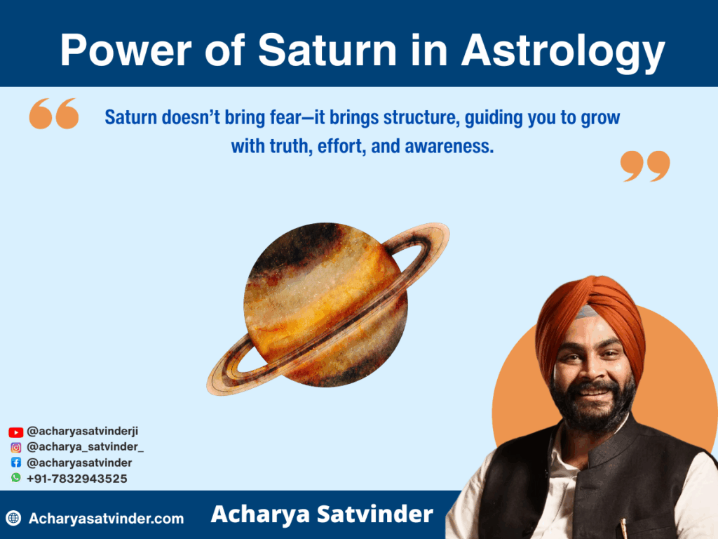 Power of Saturn in Astrology: What It Represents in Vedic Astrology