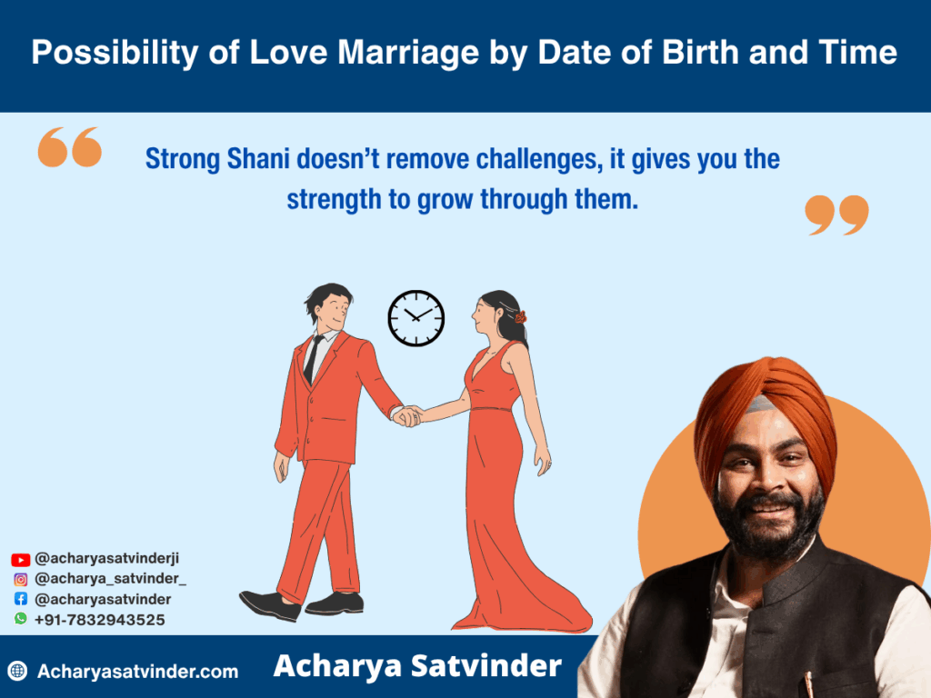 Possibility of Love Marriage by Date of Birth and Time – A Deeply Helpful Vedic Astrology Guide