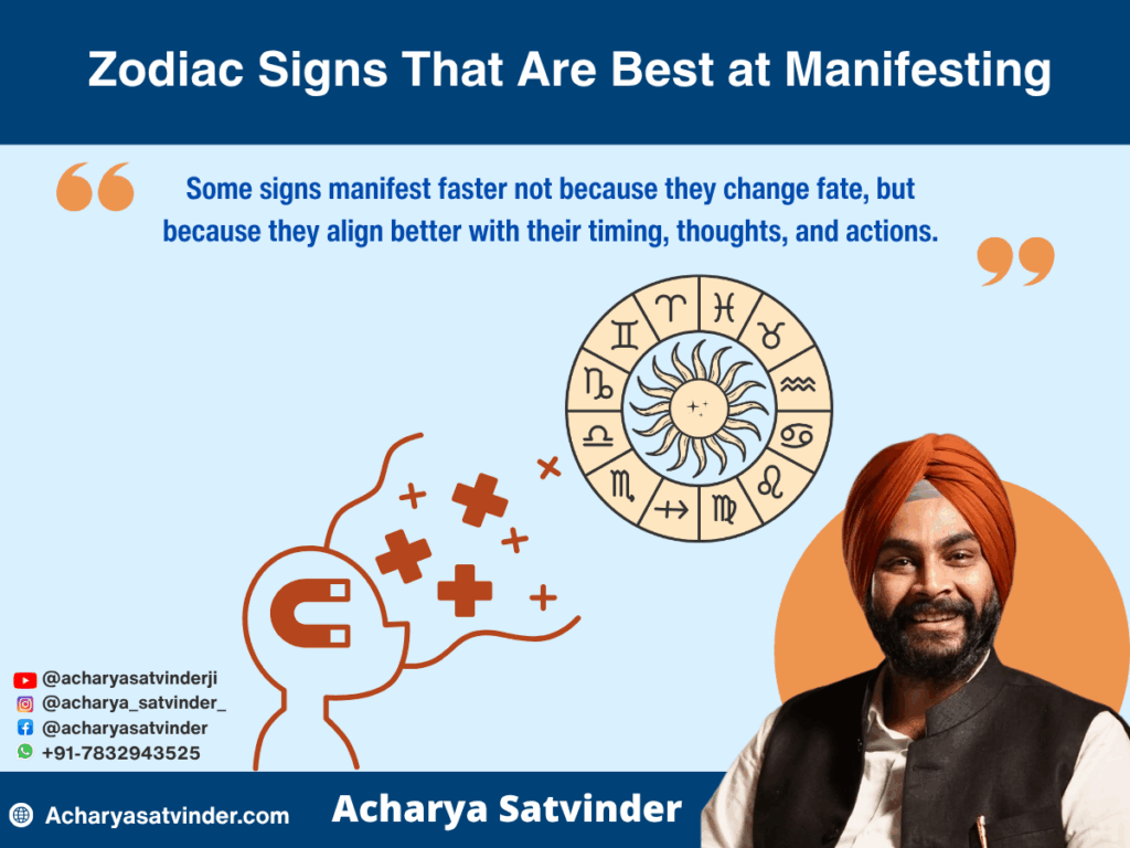 Zodiac Signs That Are Best at Manifesting: A Vedic Astrology Guide to Inner Power