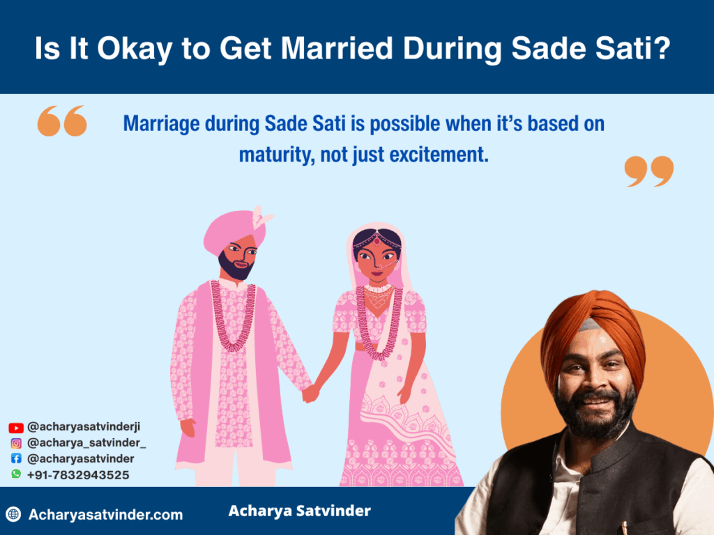 Is It Okay to Get Married During Sade Sati?