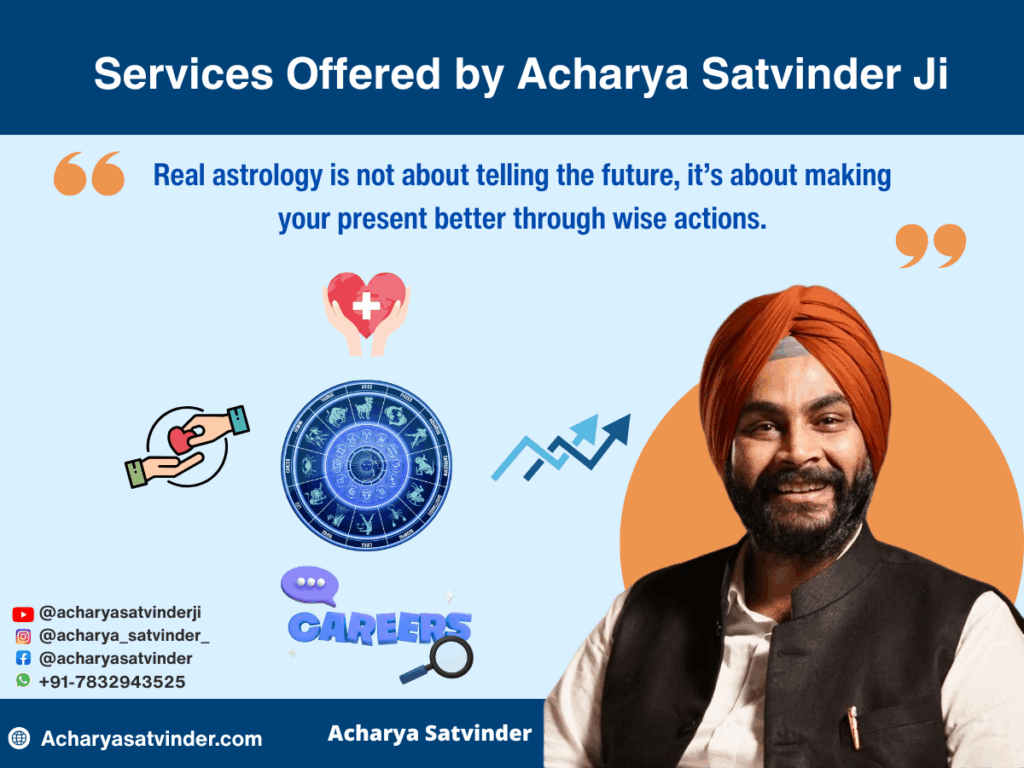 Services Offered by Acharya Satvinder Ji