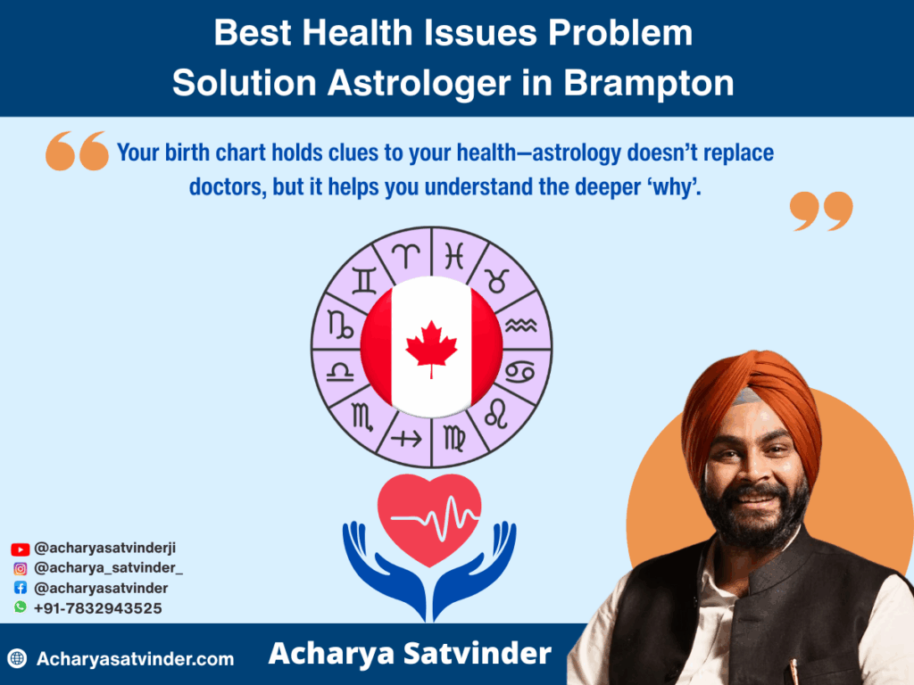 Best Health Issues Problem Solution Astrologer in Brampton – Acharya Satvinder Ji