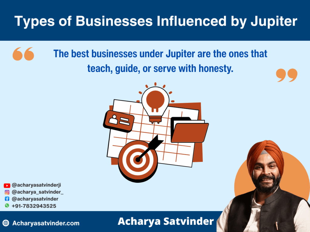 Types of Businesses Influenced by Jupiter