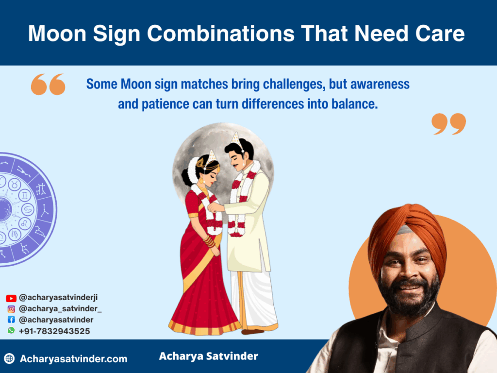Moon Sign Combinations That Need Care