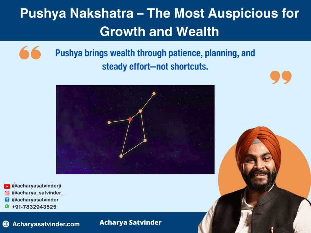 Pushya Nakshatra – The Most Auspicious for Growth and Wealth