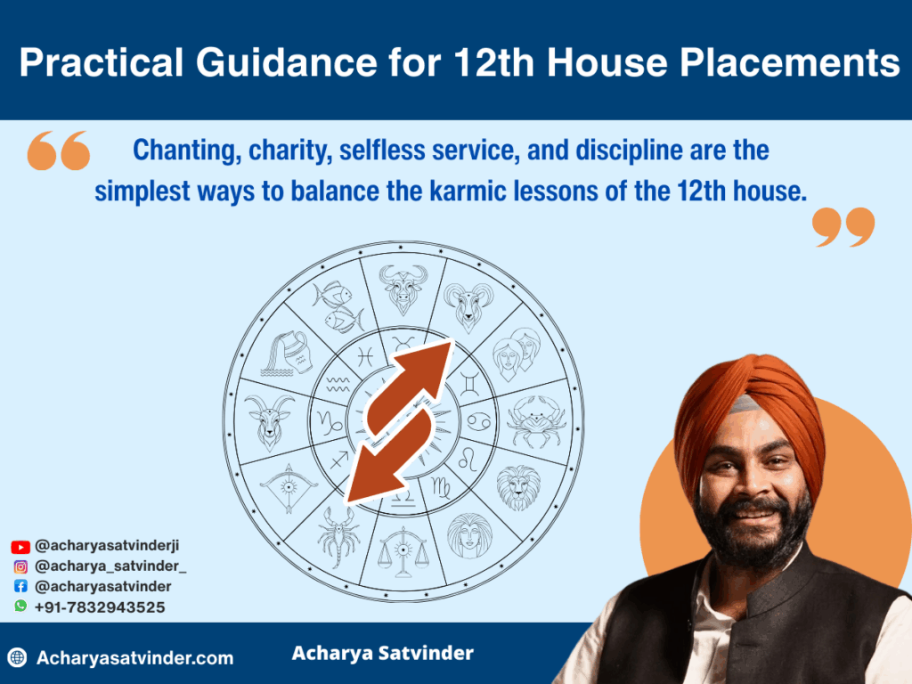Practical Guidance for 12th House Placements