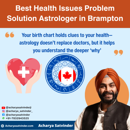 Read more about the article Best Health Issues Problem Solution Astrologer in Brampton – Acharya Satvinder Ji