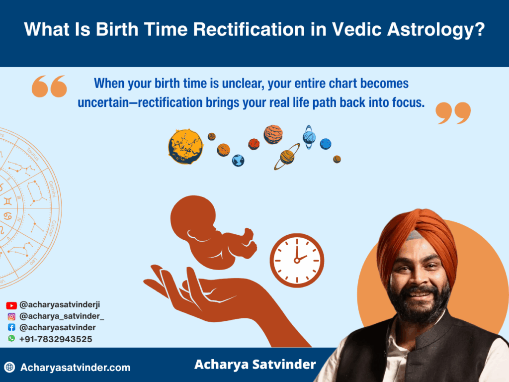 Best Astrologer for Birth Time Rectification – Acharya Satvinder Ji’s Precision Is Trusted Worldwide
