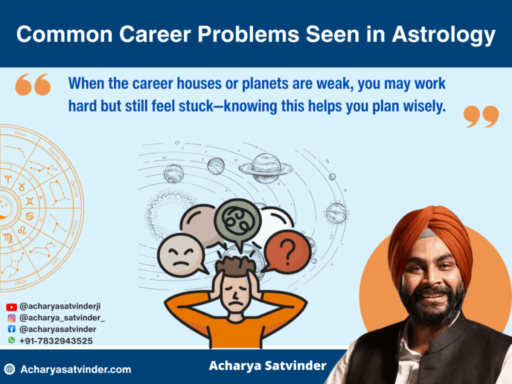Common Career Problems Seen in Astrology