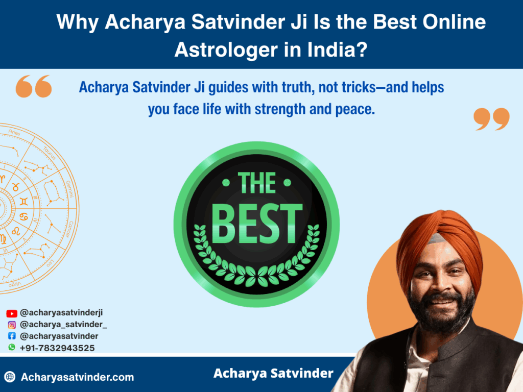 Why Acharya Satvinder Ji Is the Best Online Astrologer in India
