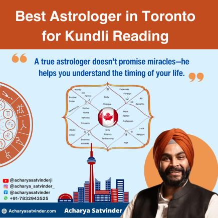 Read more about the article Best Astrologer in Toronto for Kundli Reading – Acharya Satvinder Ji’s Vedic Guidance