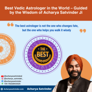 Read more about the article Best Vedic Astrologer in the World – Guided by the Wisdom of Acharya Satvinder Ji