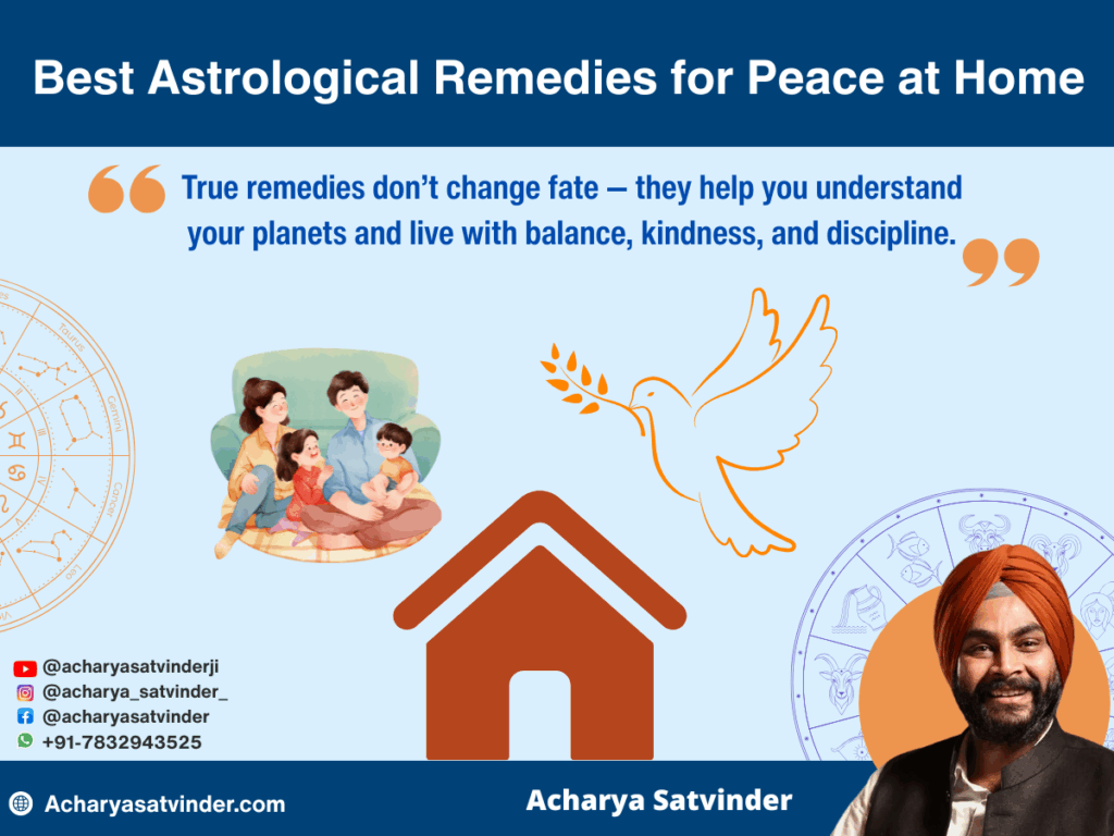 Astrological Remedies for Peace at Home- Acharya Satvinder Ji’s Spiritual Guidance