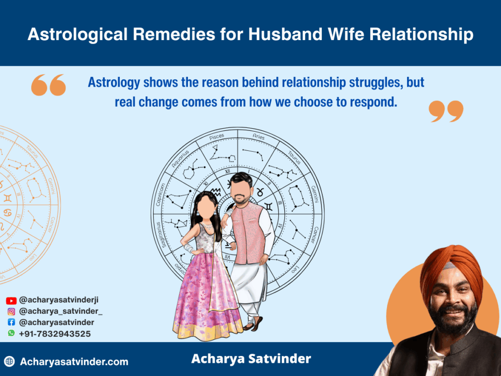 Astrological Remedies for Husband Wife Relationship- Heal Conflicts Through Planetary Wisdom