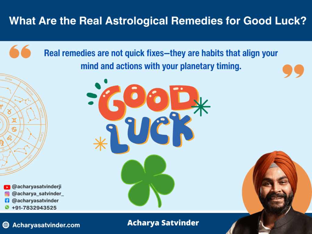 What Are the Real Astrological Remedies for Good Luck?