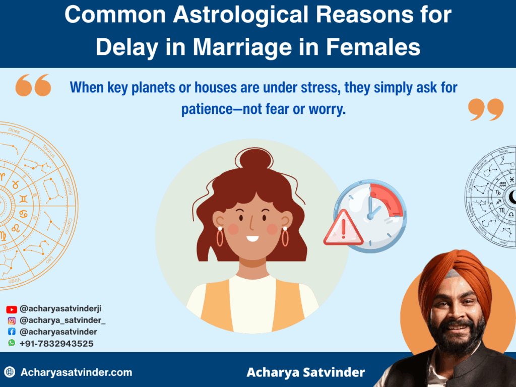 Common Astrological Reasons for Delay in Marriage in Females