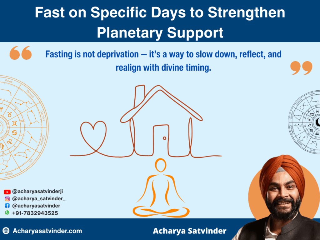 Fast on Specific Days to Strengthen Planetary Support