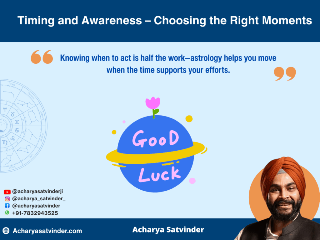 Timing and Awareness – Choosing the Right Moments