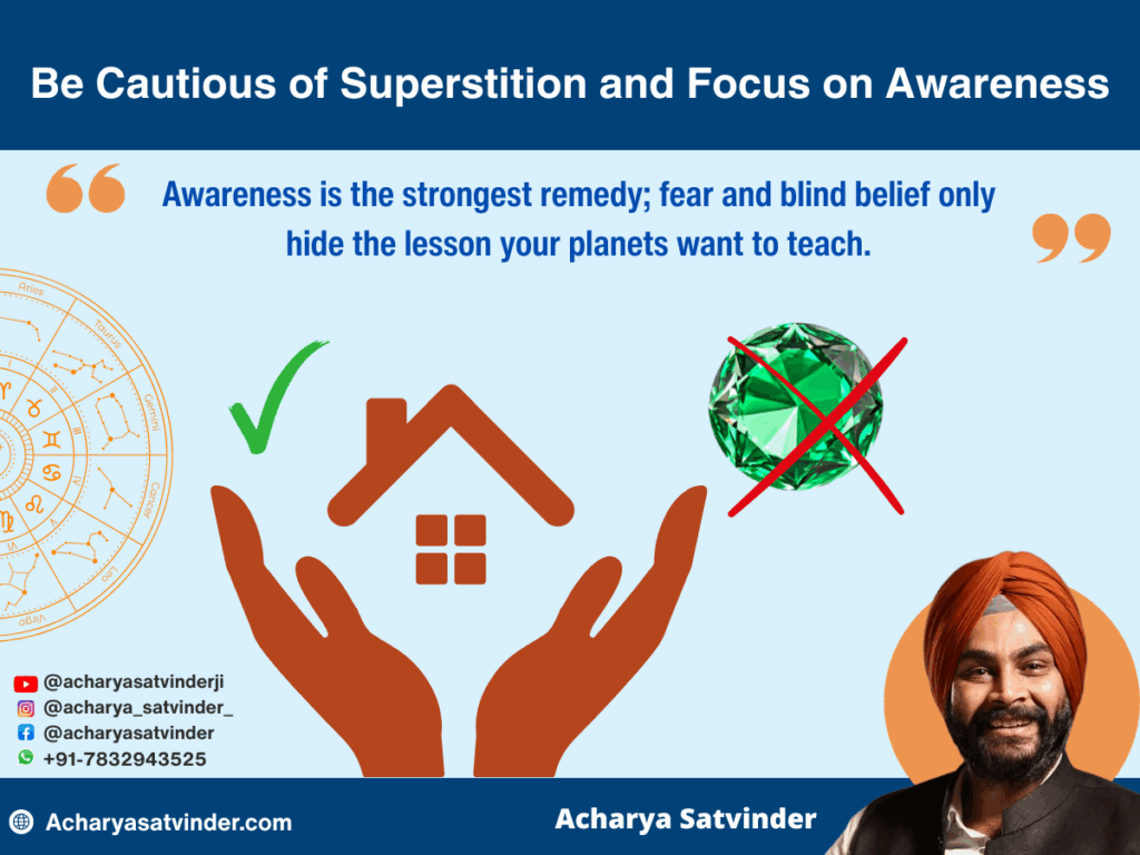 Be Cautious of Superstition and Focus on Awareness
