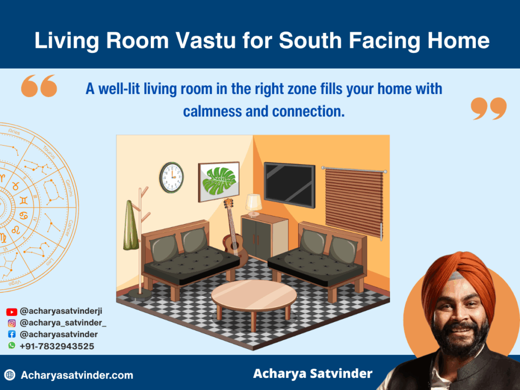 Living Room Vastu for South Facing Home