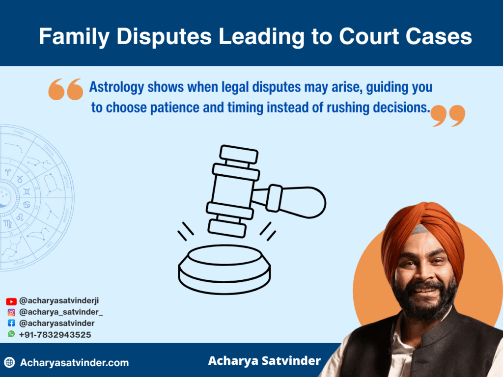 Family Disputes Leading to Court Cases