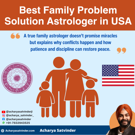 Read more about the article Best Family Problem Solution Astrologer in USA – Acharya Satvinder Ji