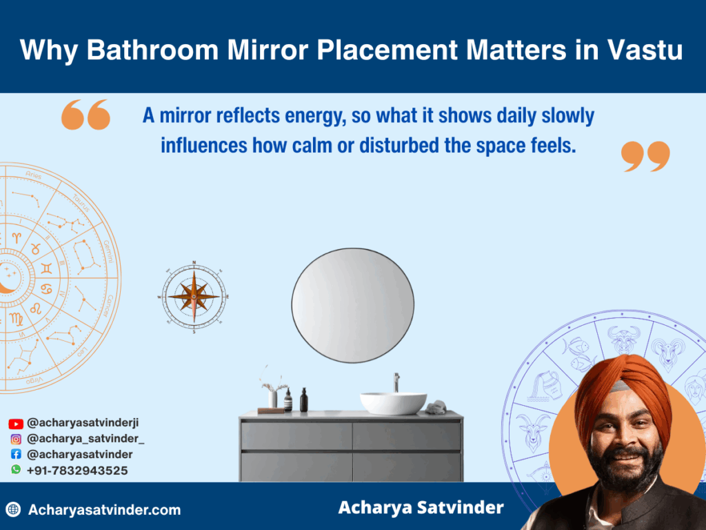 Why Bathroom Mirror Placement Matters in Vastu