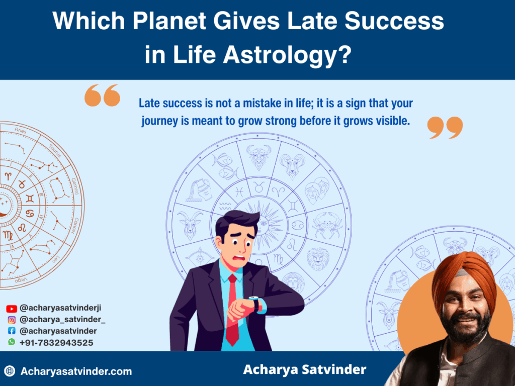 Which Planet Gives Late Success in Life Astrology? And What Does Late Success Mean