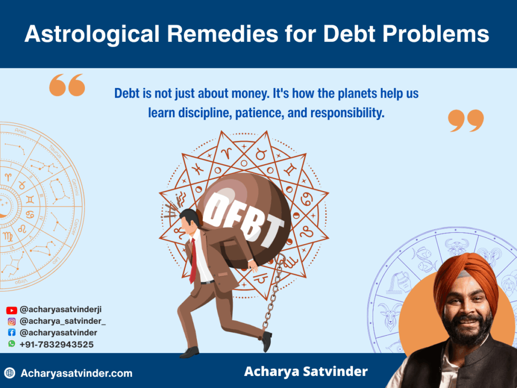 Astrological Remedies for Debt Problems –Acharya Satvinder Ji’s Vedic Guidance for Financial Relief