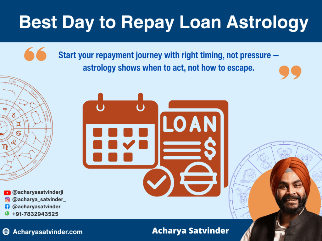 Best Day to Repay Loan Astrology –Acharya Satvinder Ji’s Advice on Auspicious Timing