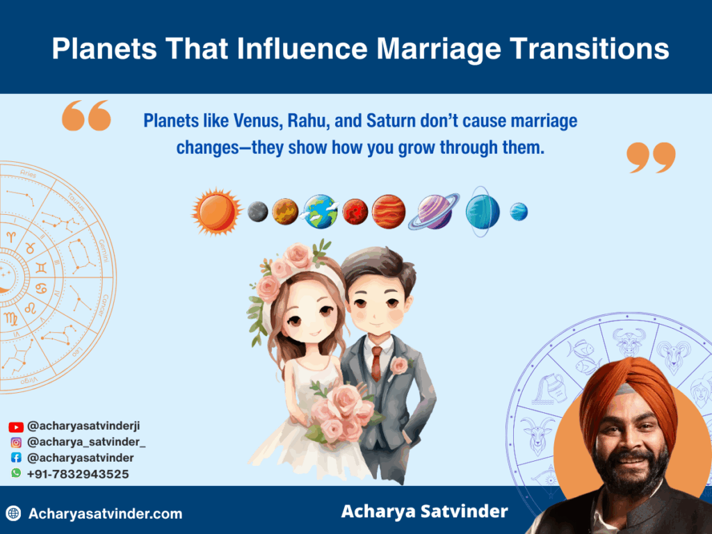 Planetary Influences in Marital Transitions