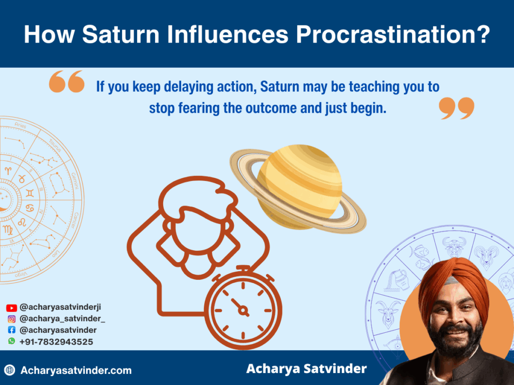 How Saturn Influences Procrastination