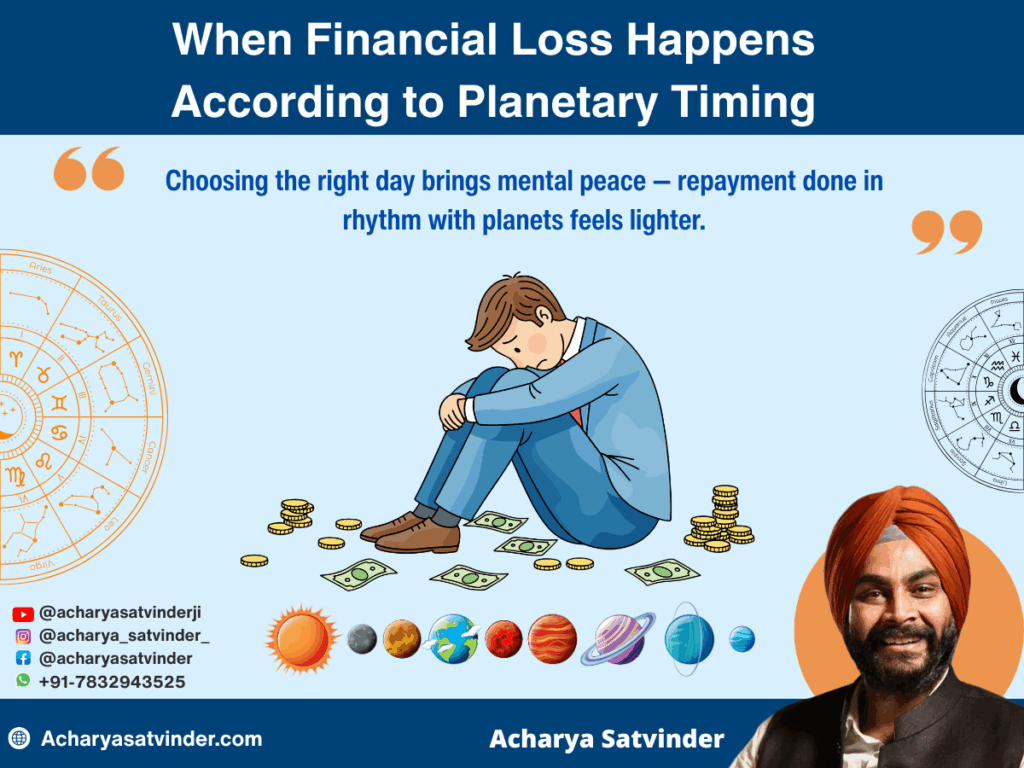 When Financial Loss Happens According to Planetary Timing