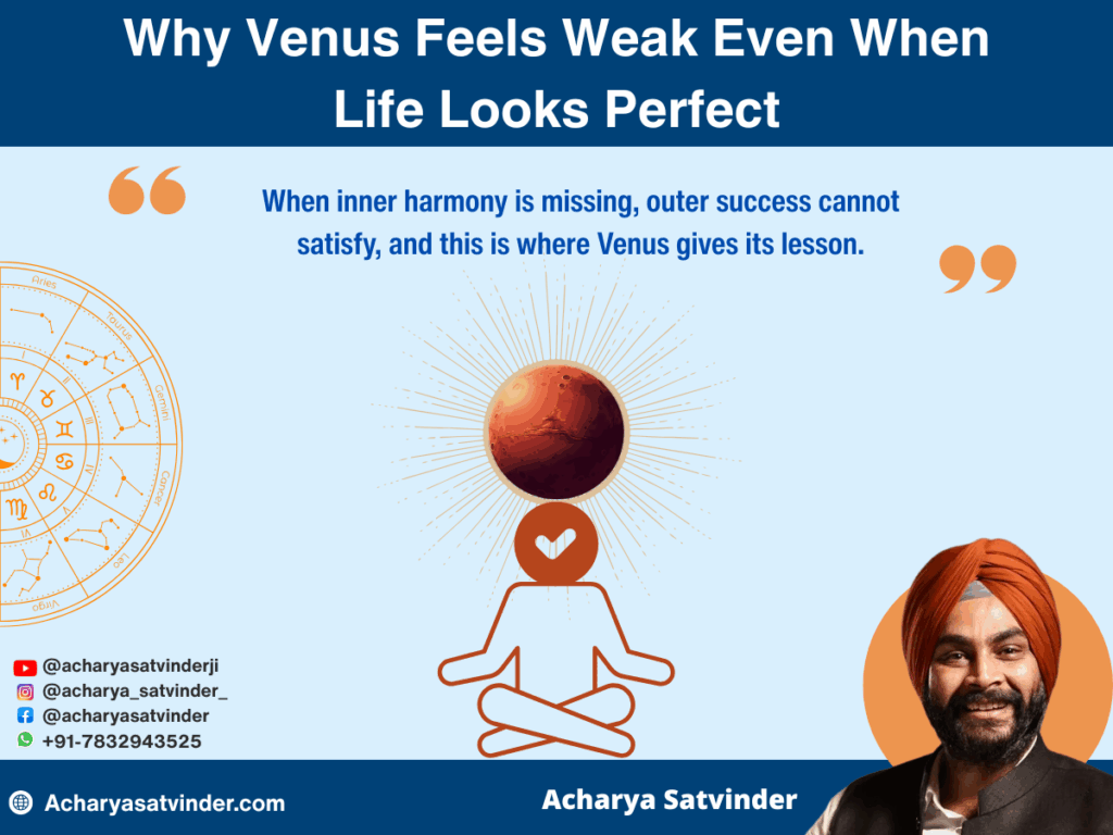Why Venus Feels Weak Even When Life Looks Perfect
