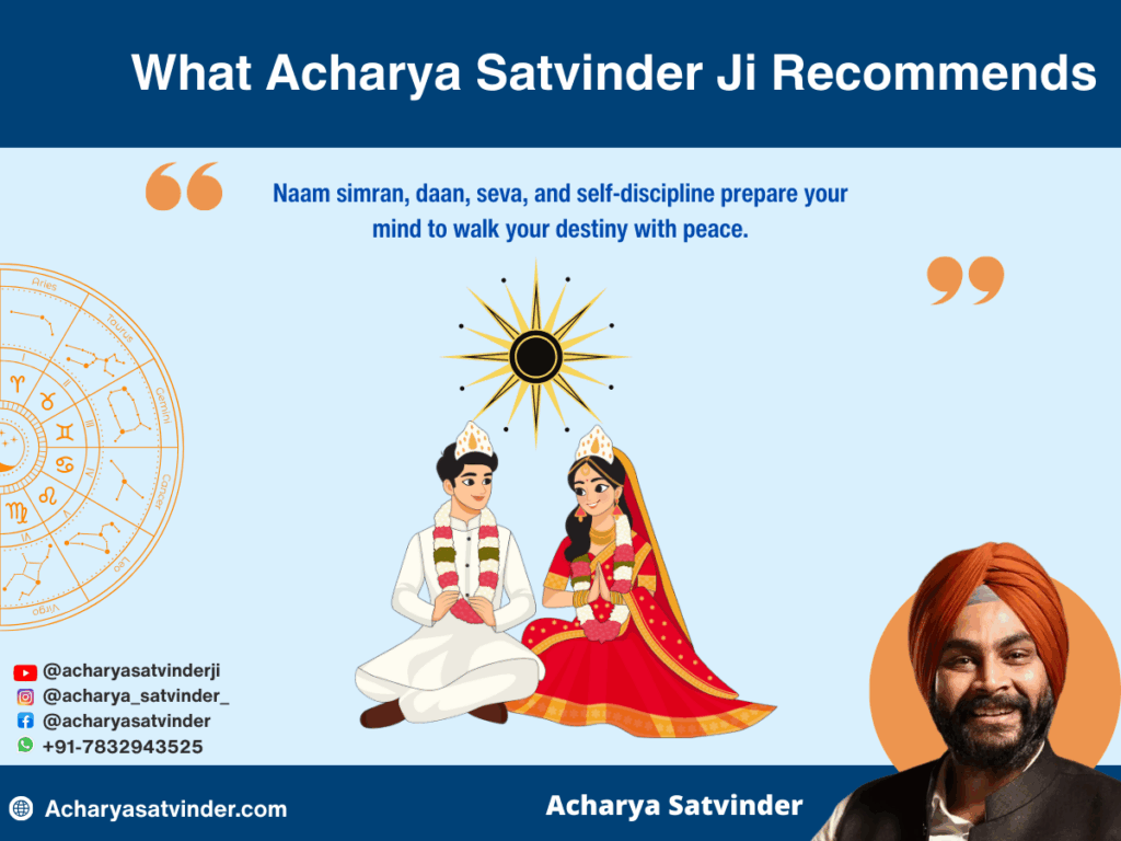 What Acharya Satvinder Ji Recommends