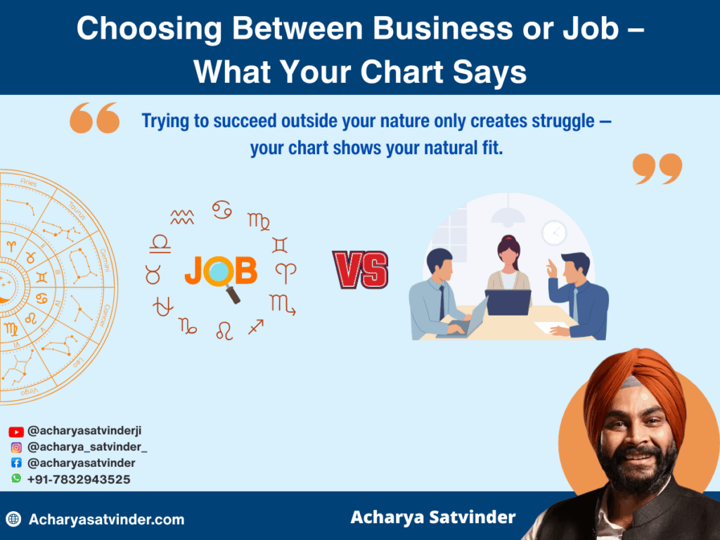 Choosing Between Business or Job – What Your Chart Says