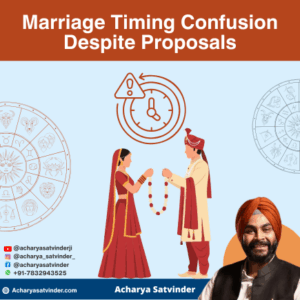 Read more about the article Marriage Timing Confusion Despite Proposals: What Astrology Really Reveals