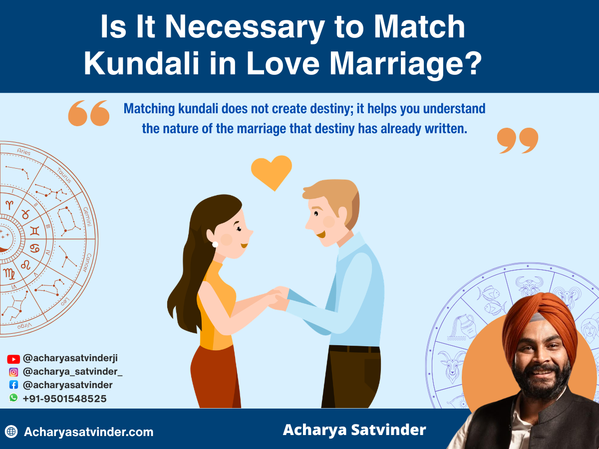 Is It Necessary to Match Kundali in Love Marriage?