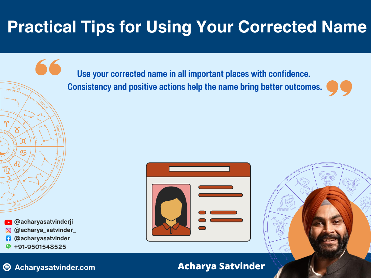 Practical Tips for Using Your Corrected Name