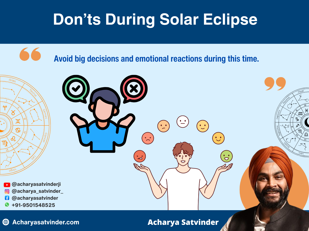Don’ts During Solar Eclipse 