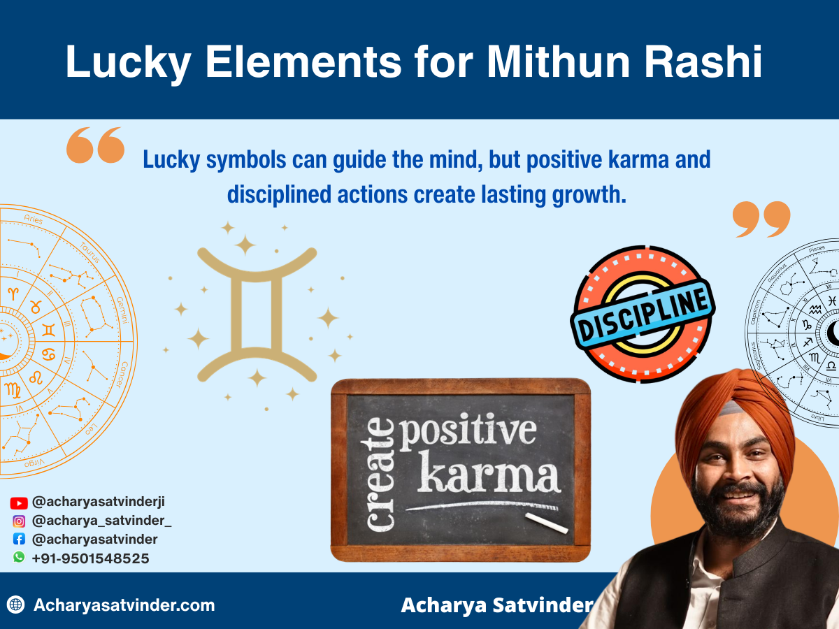 Lucky Elements for Mithun Rashi 