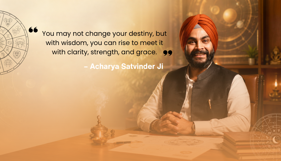 Acharya Satvinder Singh Ji trusted Indian astrologer for online kundali analysis career astrology marriage guidance and life consultation