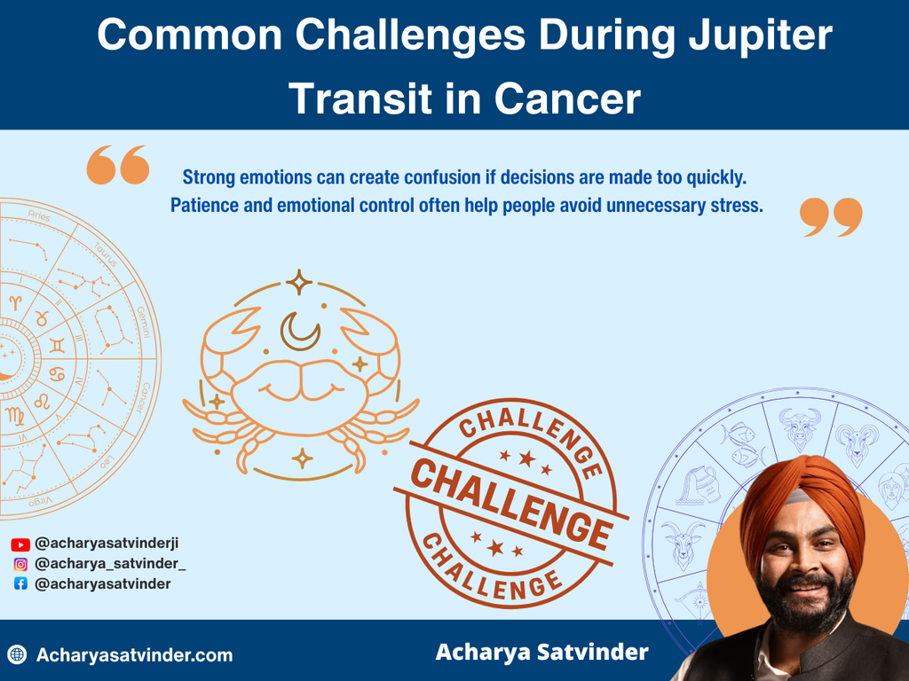 Common Challenges During Jupiter Transit in Cancer