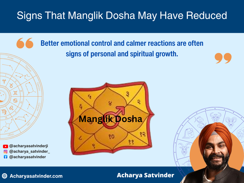 Signs That Manglik Dosha May Have Reduced